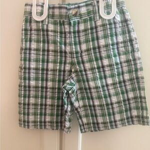 Janie and Jack Green and White Summer Shorts (New with tags)  - Size 3